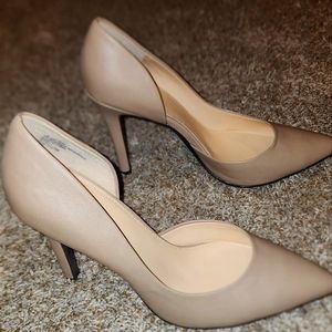 A.N.A tan high heel shoes